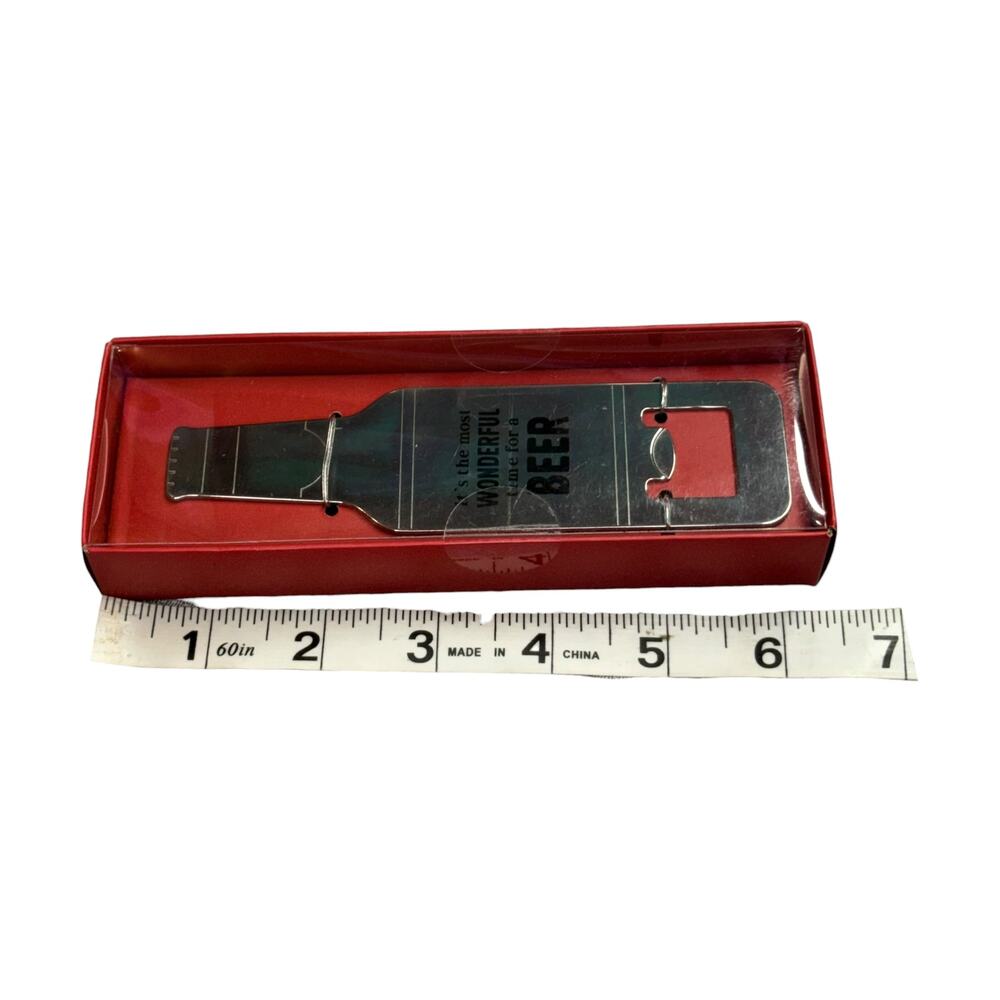 Its The Most Wonderful Time For A Beer Wood Wall Mount Bottle Opener - Picture 3 of 8